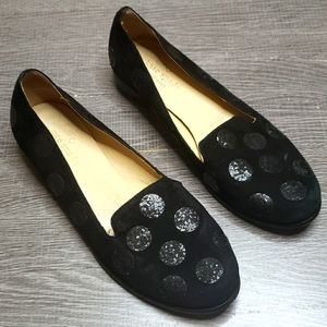 Kate Spade Loafers Flats Black Suede 6.5